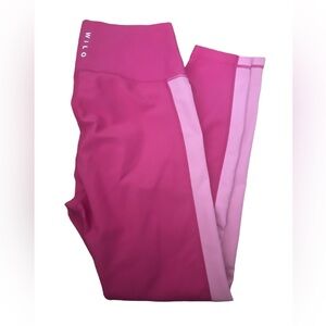 Wilo color block ribbed  leggings